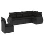 Set de sofás de jardín 6 piezas y cojines ratán sintético negro de , Conjuntos de jardín - Ref: Foro24-3221424, Precio: 407,7...