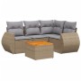 Garden sofa set with 5-piece synthetic rattan beige cushions by , Garden sets - Ref: Foro24-3224988, Price: 335,30 €, Discoun...