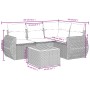 Garden sofa set with 5-piece synthetic rattan beige cushions by , Garden sets - Ref: Foro24-3224988, Price: 335,30 €, Discoun...