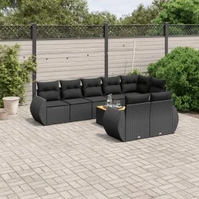 8-piece garden sofa set with black synthetic rattan cushions by , Garden sets - Ref: Foro24-3225089, Price: 663,87 €, Discoun...