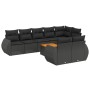 8-piece garden sofa set with black synthetic rattan cushions by , Garden sets - Ref: Foro24-3225089, Price: 613,07 €, Discoun...