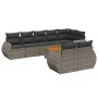 Gartenmöbel-Set 9-teilig mit grauen Polstern aus synthetischem Rattan von , Gartensets - Ref: Foro24-3225094, Preis: 612,65 €...