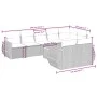 Gartenmöbel-Set 9-teilig mit grauen Polstern aus synthetischem Rattan von , Gartensets - Ref: Foro24-3225094, Preis: 612,65 €...