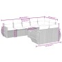 Gartenmöbel-Set 9-teilig mit grauen Polstern aus synthetischem Rattan von , Gartensets - Ref: Foro24-3225094, Preis: 601,15 €...