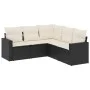5-piece garden furniture set with black synthetic rattan cushions by , Garden sets - Ref: Foro24-3218936, Price: 317,84 €, Di...