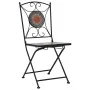 Mosaik-Bistrostühle 2 Einheiten orange/grau von vidaXL, Gartenstühle - Ref: Foro24-46718, Preis: 156,49 €, Rabatt: %