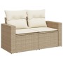 9-teiliges Gartensofa-Set mit beigen synthetischen Rattankissen von , Gartensets - Ref: Foro24-3219428, Preis: 592,48 €, Raba...