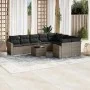 Set mit 10 Gartensofas mit Kissen synthetisches Rattangrau von , Gartensets - Ref: Foro24-3219440, Preis: 589,54 €, Rabatt: %