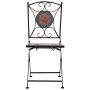 Mosaik-Bistrostühle 2 Einheiten orange/grau von vidaXL, Gartenstühle - Ref: Foro24-46718, Preis: 156,49 €, Rabatt: %
