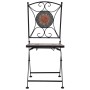 Mosaik-Bistrostühle 2 Einheiten orange/grau von vidaXL, Gartenstühle - Ref: Foro24-46718, Preis: 148,53 €, Rabatt: %