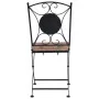 Mosaik-Bistrostühle 2 Einheiten orange/grau von vidaXL, Gartenstühle - Ref: Foro24-46718, Preis: 156,49 €, Rabatt: %