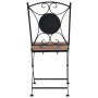 Mosaik-Bistrostühle 2 Einheiten orange/grau von vidaXL, Gartenstühle - Ref: Foro24-46718, Preis: 148,53 €, Rabatt: %