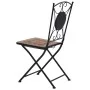 Mosaik-Bistrostühle 2 Einheiten orange/grau von vidaXL, Gartenstühle - Ref: Foro24-46718, Preis: 156,49 €, Rabatt: %