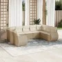 9-piece garden sofa set with beige synthetic rattan cushions by , Modular outdoor sofas - Ref: Foro24-3221797, Price: 665,68 ...
