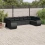 Garden sofa set 10 pieces with black synthetic rattan cushions by , Modular outdoor sofas - Ref: Foro24-3221864, Price: 688,4...