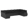 Garden sofa set 10 pieces with black synthetic rattan cushions by , Modular outdoor sofas - Ref: Foro24-3221864, Price: 688,4...