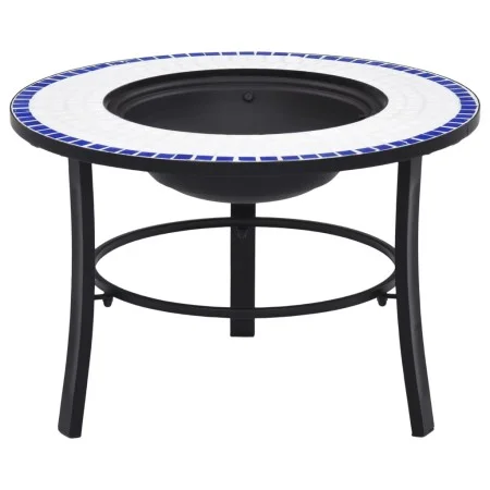 vidaXl Blue and White Ceramic Mosaic Brazier 68 cm by vidaXL, Chimneys - Ref: Foro24-46720, Price: 76,61 €, Discount: %