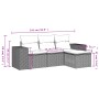 Garden sofa set with 4-piece synthetic rattan beige cushions by , Modular outdoor sofas - Ref: Foro24-3222467, Price: 276,28 ...