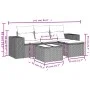 Garden sofa set with 5-piece synthetic rattan beige cushions by , Modular outdoor sofas - Ref: Foro24-3222478, Price: 318,61 ...