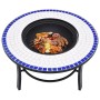 vidaXl Blau-weiße Keramik-Mosaik-Kohlenschale 68 cm von vidaXL, Kamine - Ref: Foro24-46720, Preis: 69,32 €, Rabatt: %