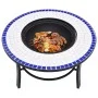 vidaXl Blue and White Ceramic Mosaic Brazier 68 cm by vidaXL, Chimneys - Ref: Foro24-46720, Price: 76,61 €, Discount: %