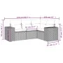 Set Gartensofas mit Kissen 4 Stück synthetisches Rattan beige von , Modulare Sofas für den Außenbereich - Ref: Foro24-3222508...
