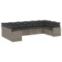 Garden sofa set 10 pieces with gray synthetic rattan cushions by , Modular outdoor sofas - Ref: Foro24-3251807, Price: 611,74...