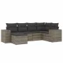 Gartenmöbel-Set, 6-teilig, mit grauen Polstern aus synthetischem Rattan. von , Gartensets - Ref: Foro24-3222859, Preis: 381,6...
