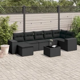 8-piece garden sofa set with black synthetic rattan cushions by , Garden sets - Ref: Foro24-3222884, Price: 553,45 €, Discoun...