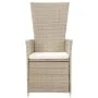2 Stück Gartenliegestühle und beige synthetische Rattankissen von vidaXL, Gartenstühle - Ref: Foro24-46046, Preis: 229,48 €, ...