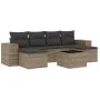 7-teilige Gartensofagarnitur mit grauen PE-Rattankissen von , Gartensets - Ref: Foro24-3222929, Preis: 403,69 €, Rabatt: %