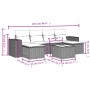 7-teilige Gartensofagarnitur mit grauen PE-Rattankissen von , Gartensets - Ref: Foro24-3222929, Preis: 388,60 €, Rabatt: %