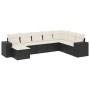 Set de sofás de jardín 8 piezas y cojines ratán sintético negro de , Conjuntos de jardín - Ref: Foro24-3222955, Precio: 439,6...