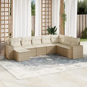 Juego de sofás de jardín con cojines beige 8 pzas ratán PE de , Conjuntos de jardín - Ref: Foro24-3222957, Precio: 563,11 €, ...