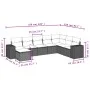 Set Gartensofas mit beigen Kissen 8 Stück PE Rattan von , Gartensets - Ref: Foro24-3222957, Preis: 563,12 €, Rabatt: %