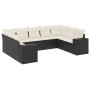 8-piece garden sofa set with black synthetic rattan cushions by , Garden sets - Ref: Foro24-3222995, Price: 515,38 €, Discoun...