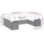 Set mit 9 Gartensofas mit beigen Kissen aus synthetischem Rattan von , Gartensets - Ref: Foro24-3222997, Preis: 632,19 €, Rab...