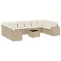 Set de sofás de jardín 11pzas con cojines ratán sintético beige de , Conjuntos de jardín - Ref: Foro24-3223077, Precio: 730,0...