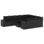 Set mit 11 Stück Gartensofas und Kissen synthetisches Rattan schwarz von , Gartensets - Ref: Foro24-3223094, Preis: 761,60 €,...