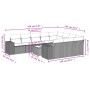 Set mit 11 Stück Gartensofas und Kissen synthetisches Rattan schwarz von , Gartensets - Ref: Foro24-3223094, Preis: 728,02 €,...