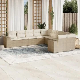Garden sofa set with beige cushions, 10 pieces, made of synthetic rattan. by , Garden sets - Ref: Foro24-3223107, Price: 680,...