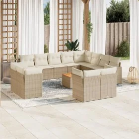 Set Gartensofas mit Kissen 13 Stück synthetisches Rattan beige von , Gartensets - Ref: Foro24-3223951, Preis: 943,30 €, Rabat...
