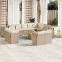 Garden set with 13-piece synthetic rattan beige cushions. by , Garden sets - Ref: Foro24-3223951, Price: 943,30 €, Discount: %