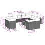 Set Gartensofas mit Kissen 13 Stück synthetisches Rattan beige von , Gartensets - Ref: Foro24-3223951, Preis: 921,68 €, Rabat...