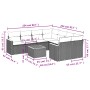 9-piece garden sofa set with beige synthetic rattan cushions by , Garden sets - Ref: Foro24-3258230, Price: 590,77 €, Discoun...