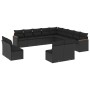 Set de sofás de jardín y cojines 13 pzas ratán sintético negro de , Conjuntos de jardín - Ref: Foro24-3258884, Precio: 822,34...