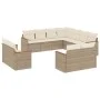 Garden sofa set 11 pieces with beige synthetic rattan cushions by , Garden sets - Ref: Foro24-3258901, Price: 892,96 €, Disco...