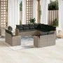 Set de sofás de jardín 11 pzas y cojines ratán sintético gris de , Conjuntos de jardín - Ref: Foro24-3258903, Precio: 749,63 ...
