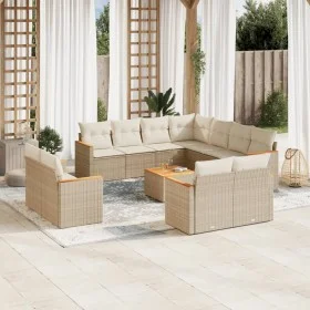 Garden sofa set 12 pieces and brown synthetic rattan cushions by , Garden sets - Ref: Foro24-3258908, Price: 936,69 €, Discou...
