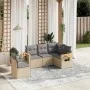 Set Gartensofas mit Kissen 5 Stück synthetisches Rattan beige von , Gartensets - Ref: Foro24-3259217, Preis: 357,85 €, Rabatt: %